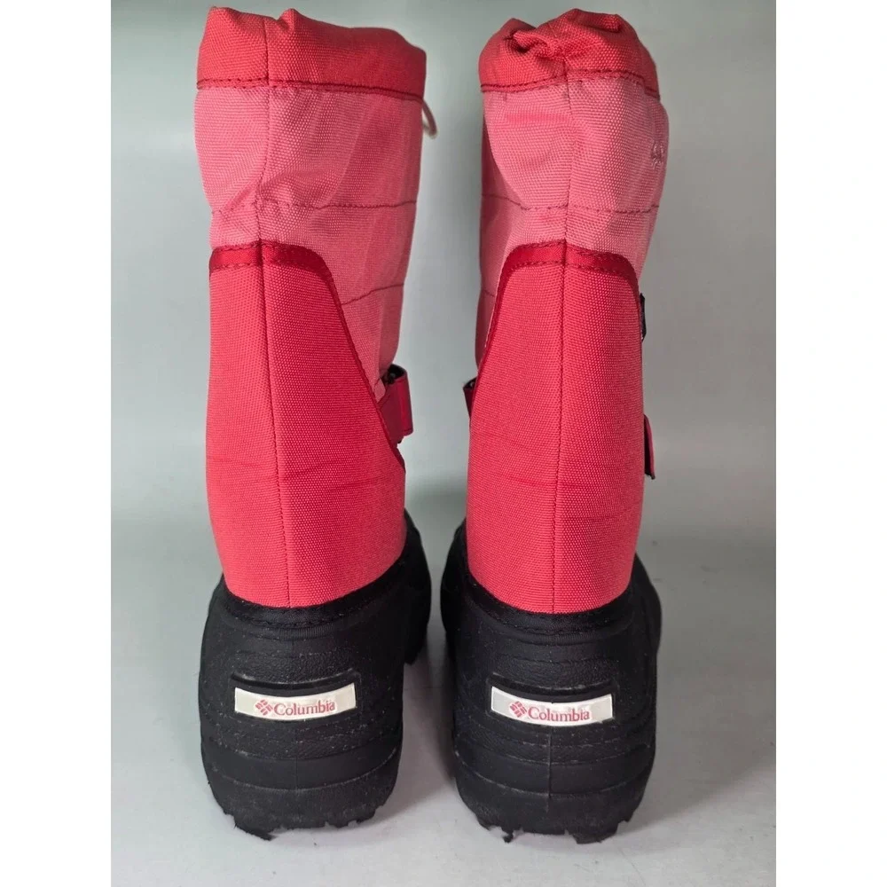 Columbia Powderbug Women's Boots Size 6 EU 38 Pink Black Rain Outdoor Snow Shoes
